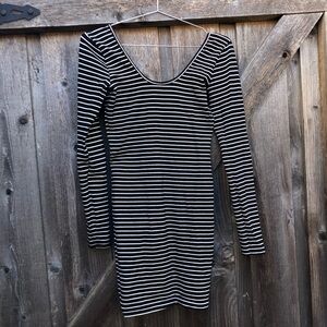 American Apparel striped bodycon dress